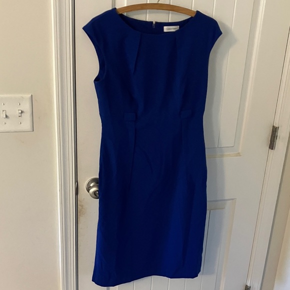 Calvin Klein Royal Blue Midi Dress - Picture 1 of 5